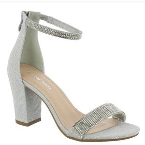 Silver Shimmer Heels